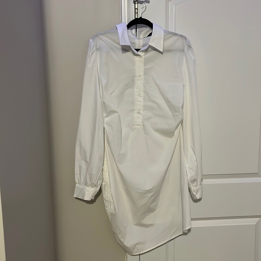 Ruched Side Fitted Shirt Dress-16 (UK size)